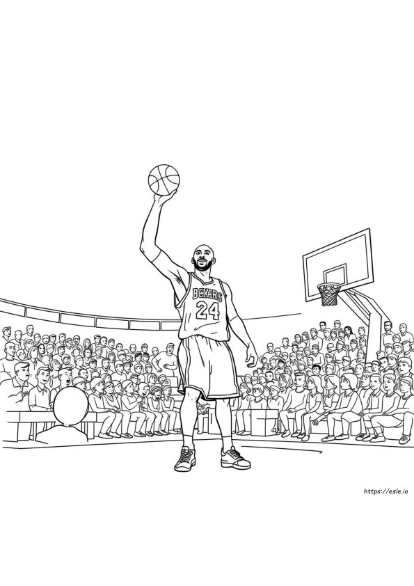 Kobe Bryant Colouring