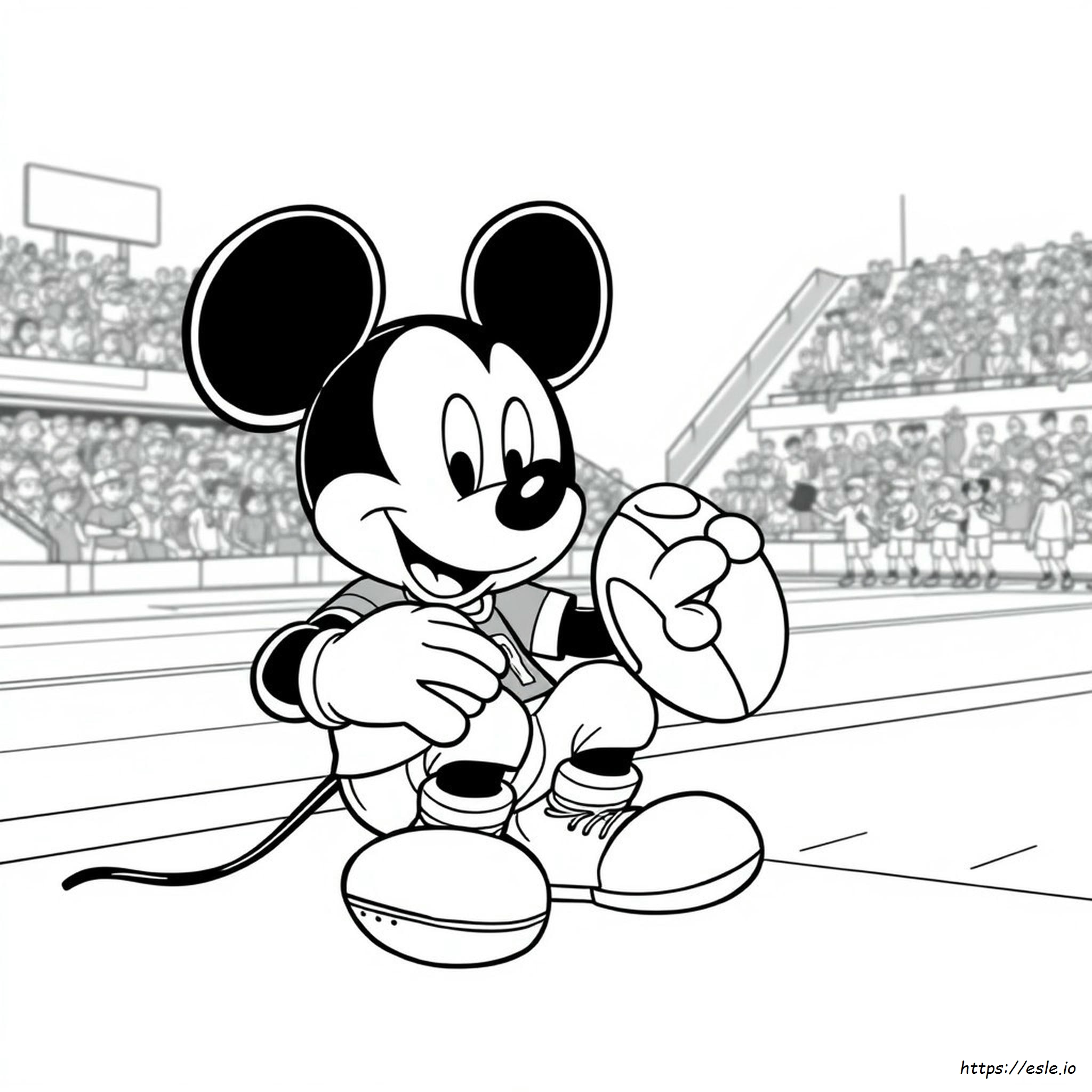 Kolorowanki Piłkarskie Mickey Mouse