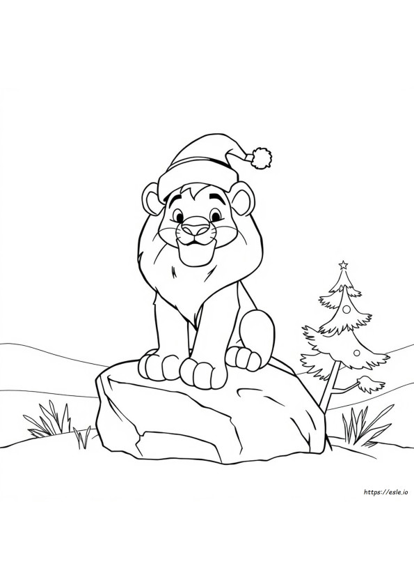 Lion King Natal Gambar Mewarnai