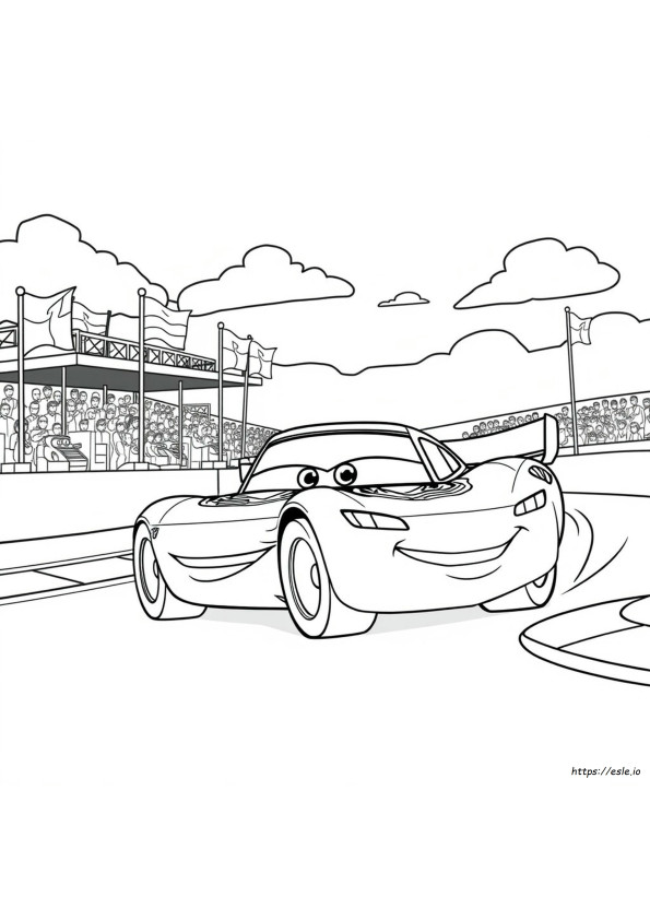 Coloriage Flash Mcqueen Gratuit À Imprimer