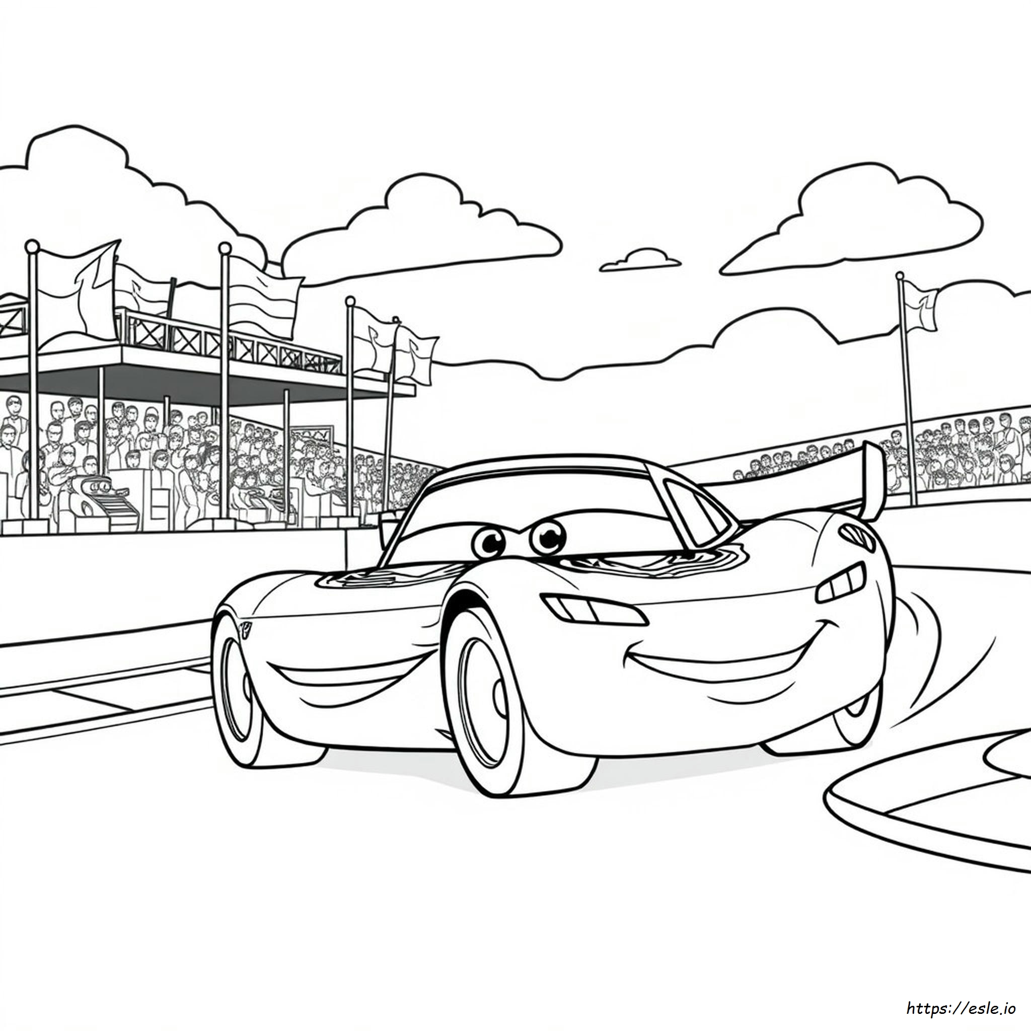 Lightning Mcqueen Coloring Page Free Printable