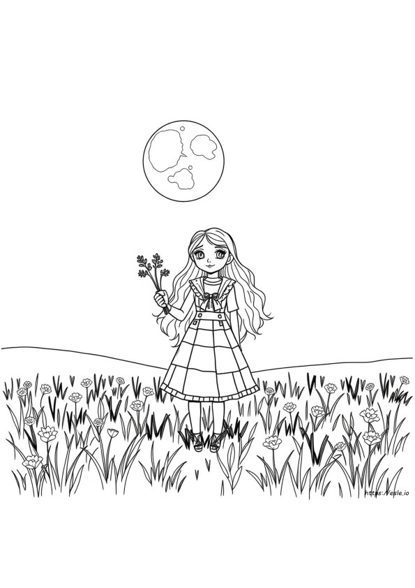 Luna Lovegood Gambar Mewarnai