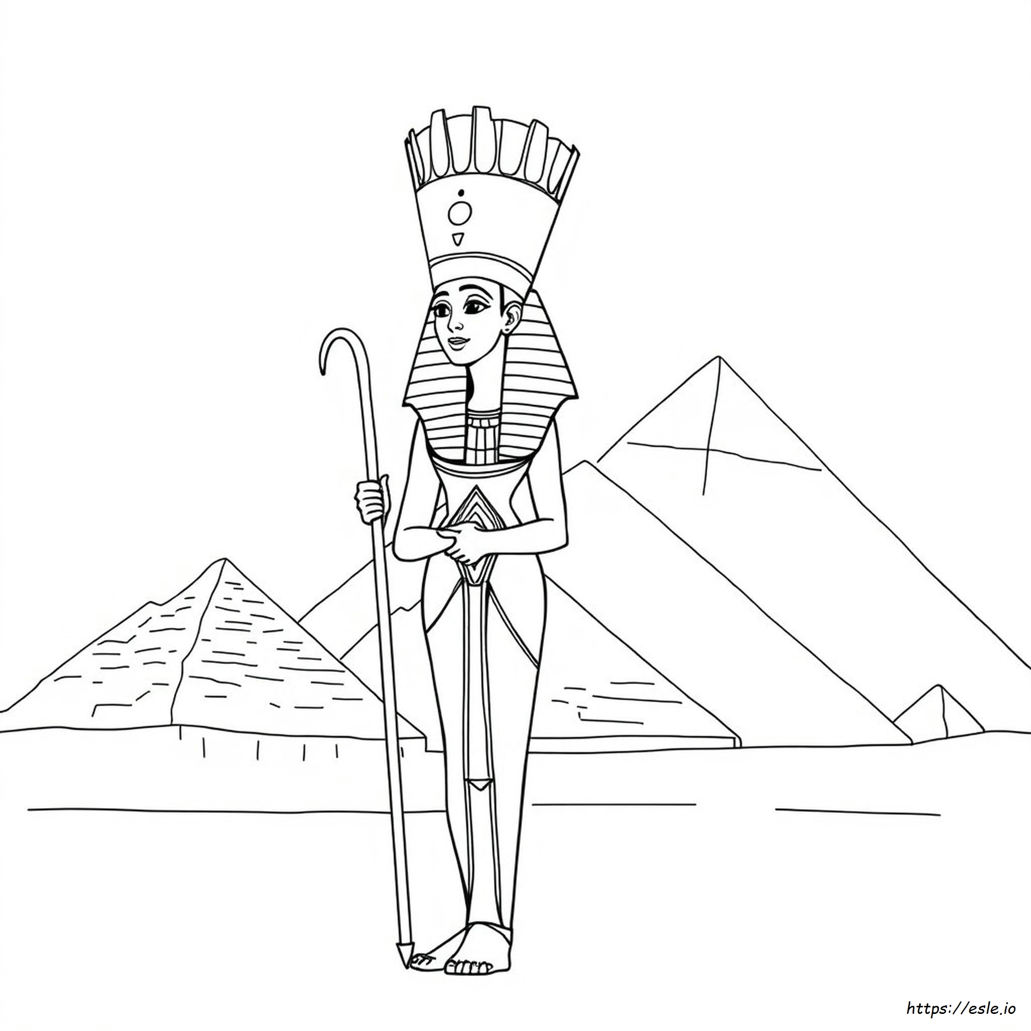 Queen Nefertiti Coloring Page