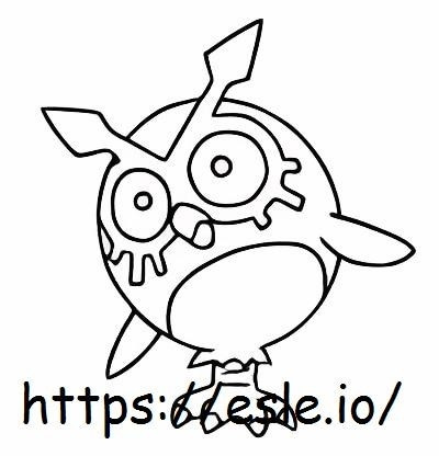 Hoothoot coloring page