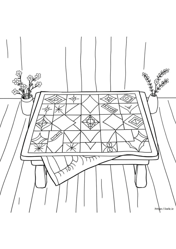 Quilt Coloring Sheet