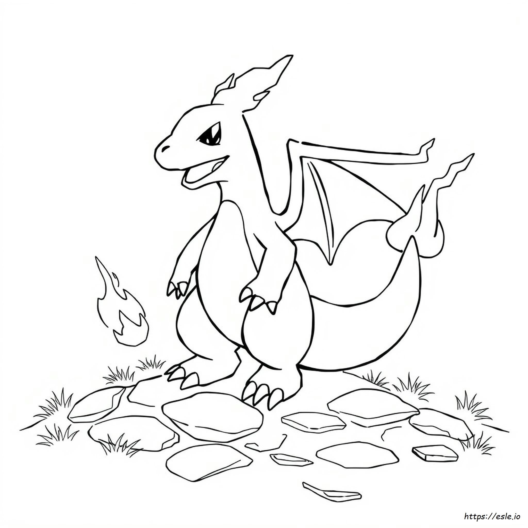 Pokemon Coloring Pages Charizard X