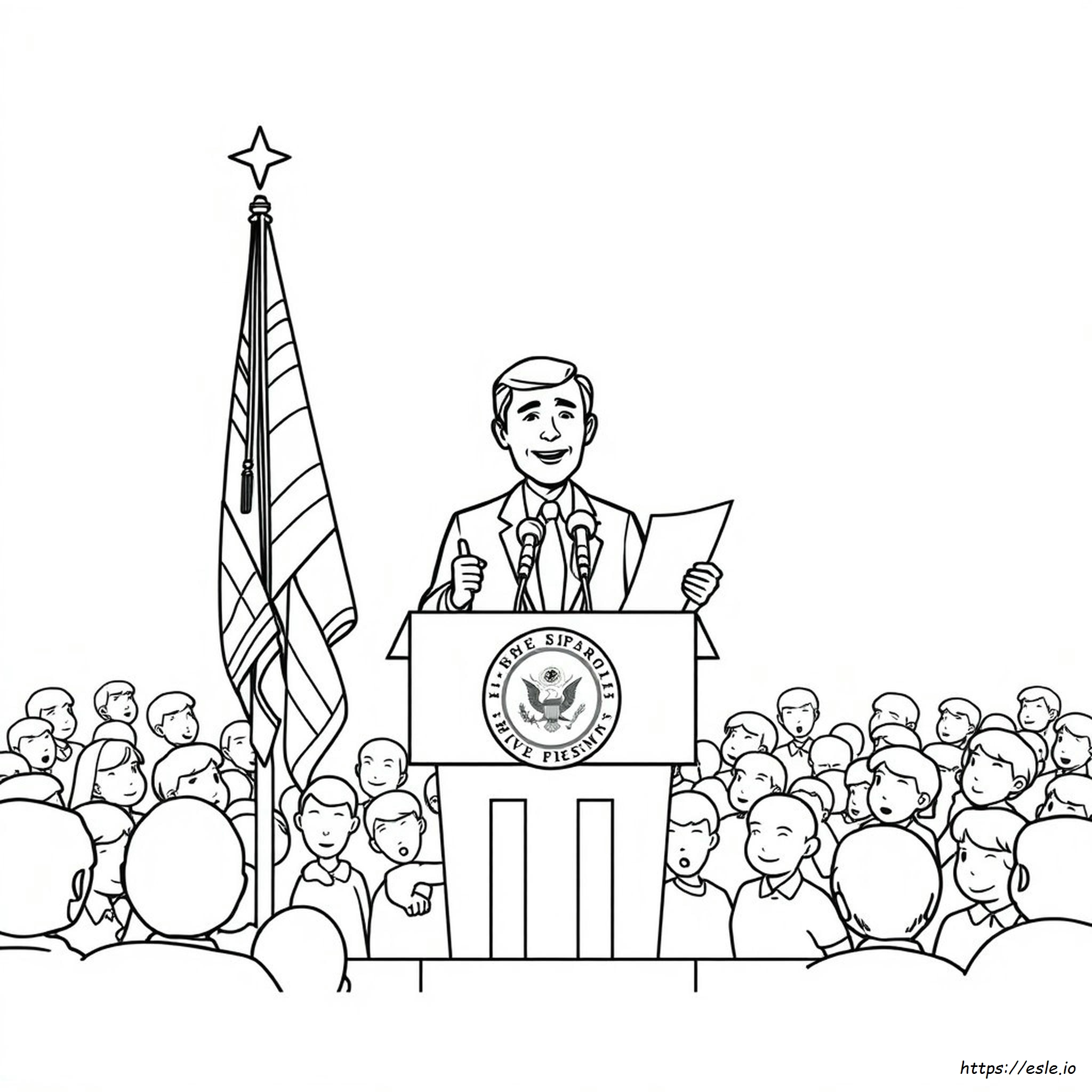 Presidente Da Colorare