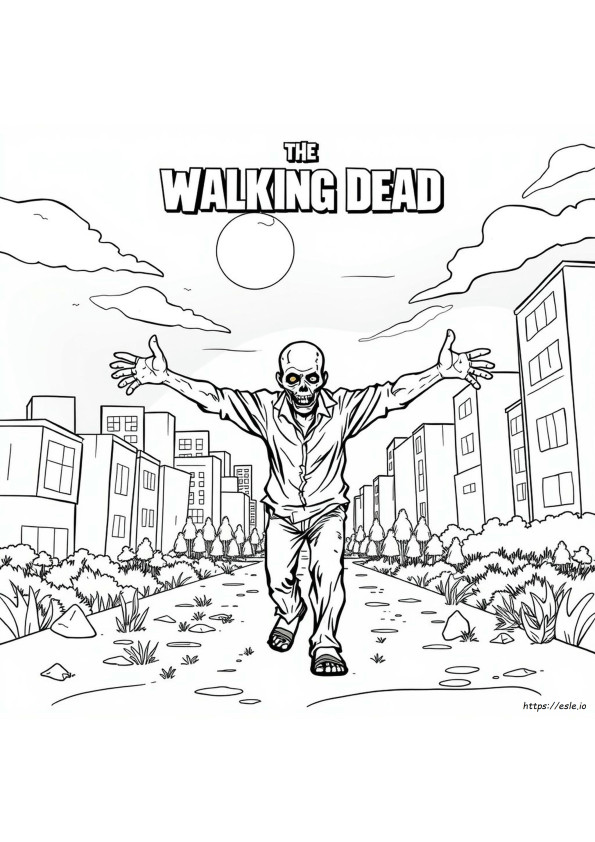Buku Mewarnai The Walking Dead