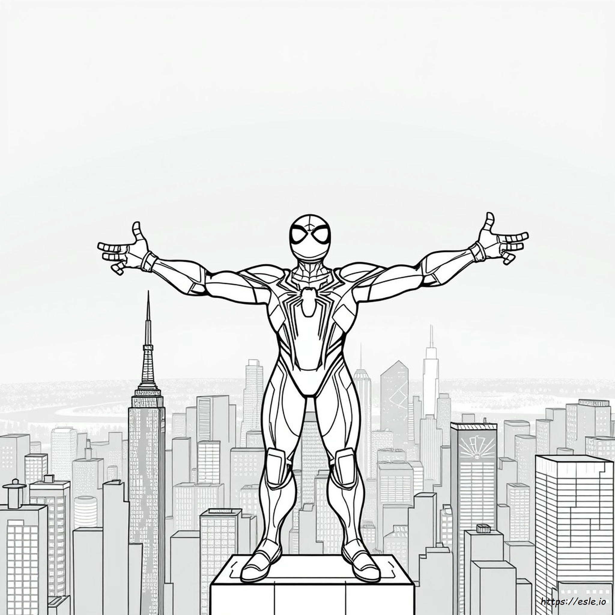 Spider Man Robot Coloring Pages