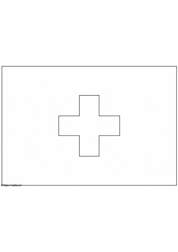 Coloriage Symbole de la Croix-Rouge à imprimer dessin
