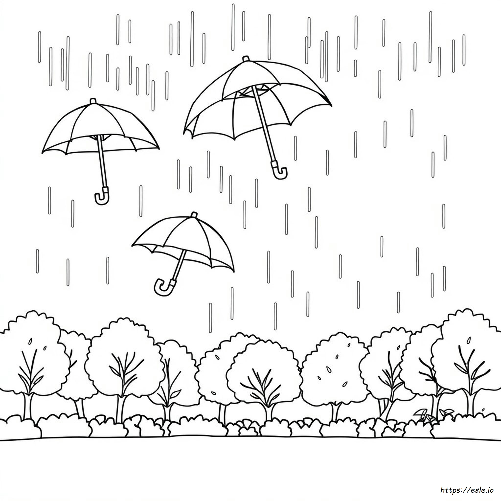 Disegni Da Colorare Di Ombrelli