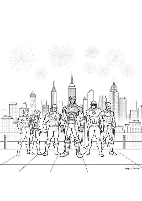 Immagini Dei Cartoni Animati Degli Avengers Da Colorare