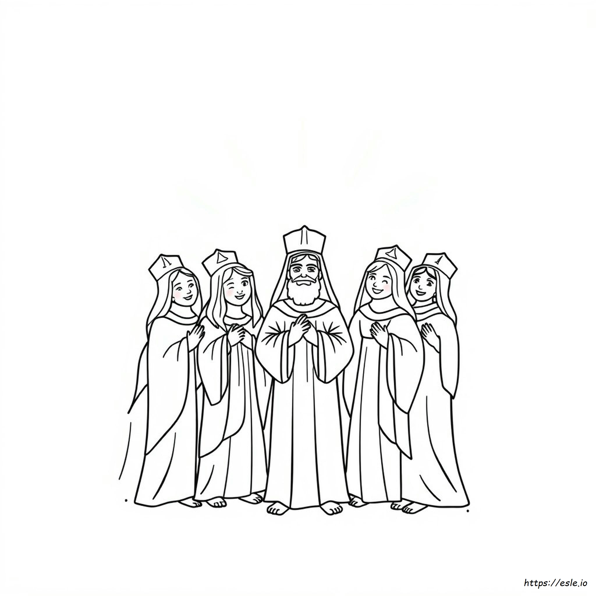 Printable All Saints Coloring Page