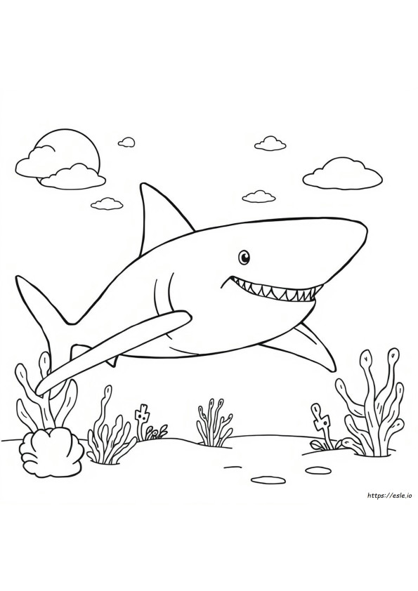 Great White Shark Coloring