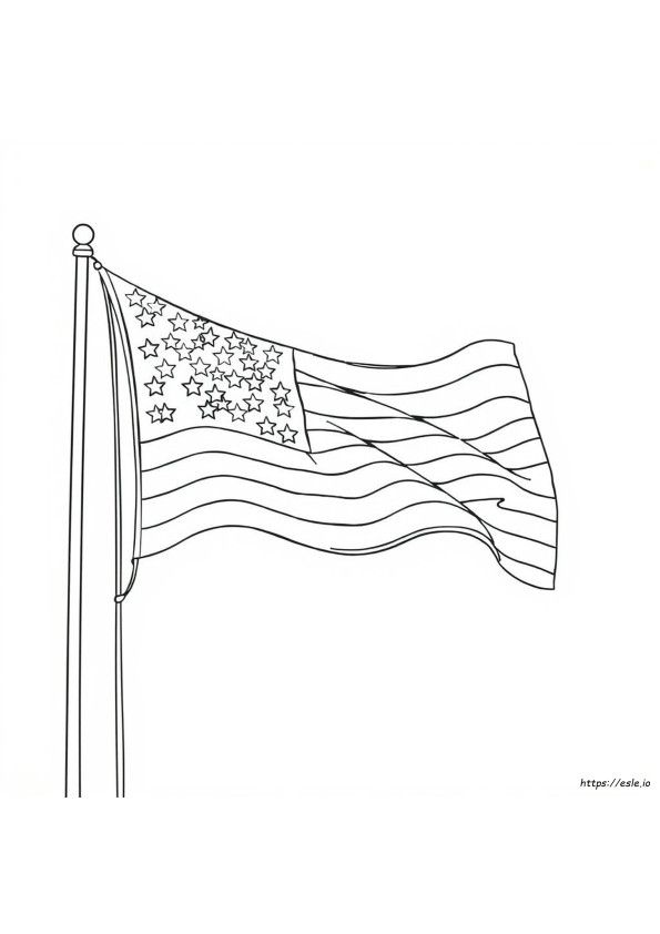 American Flag Coloring Pages Printable