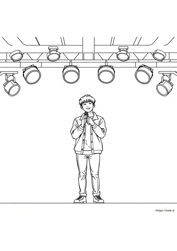 Kim Taehyung Gambar Mewarnai