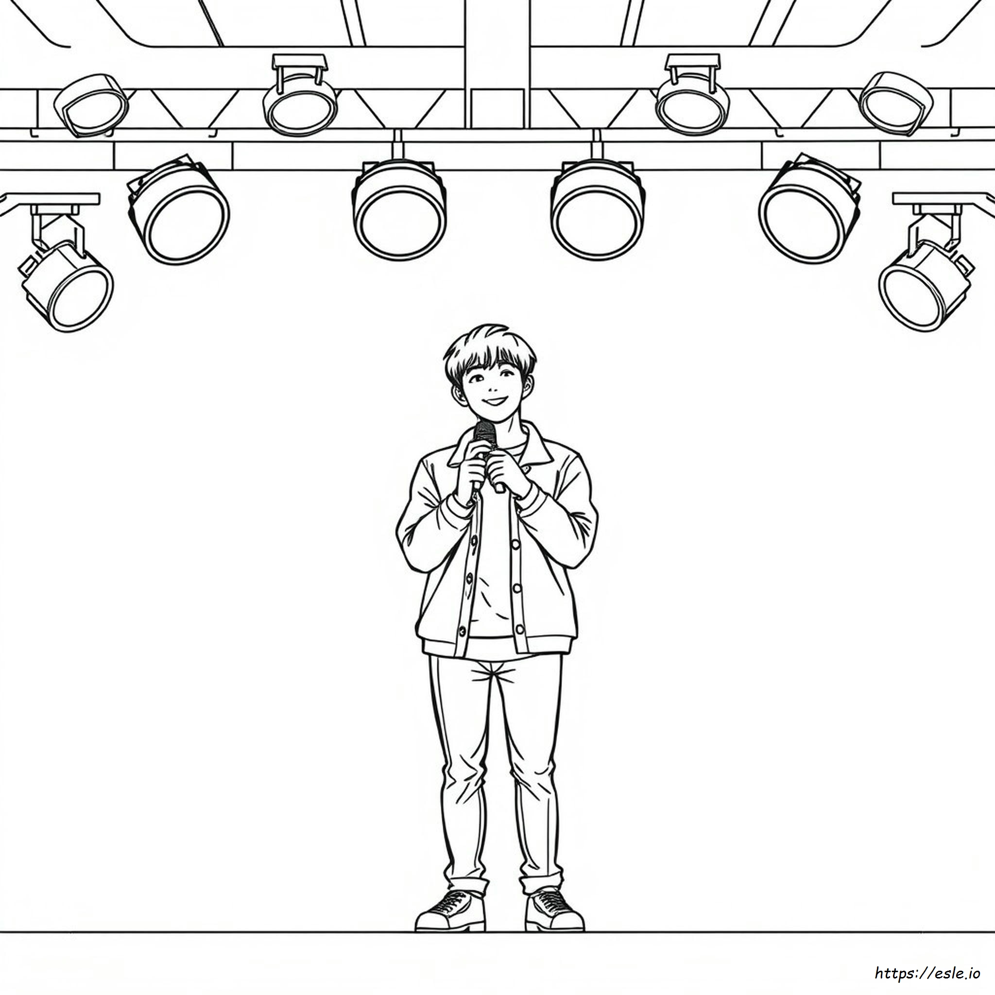 Kim Taehyung Para Colorear
