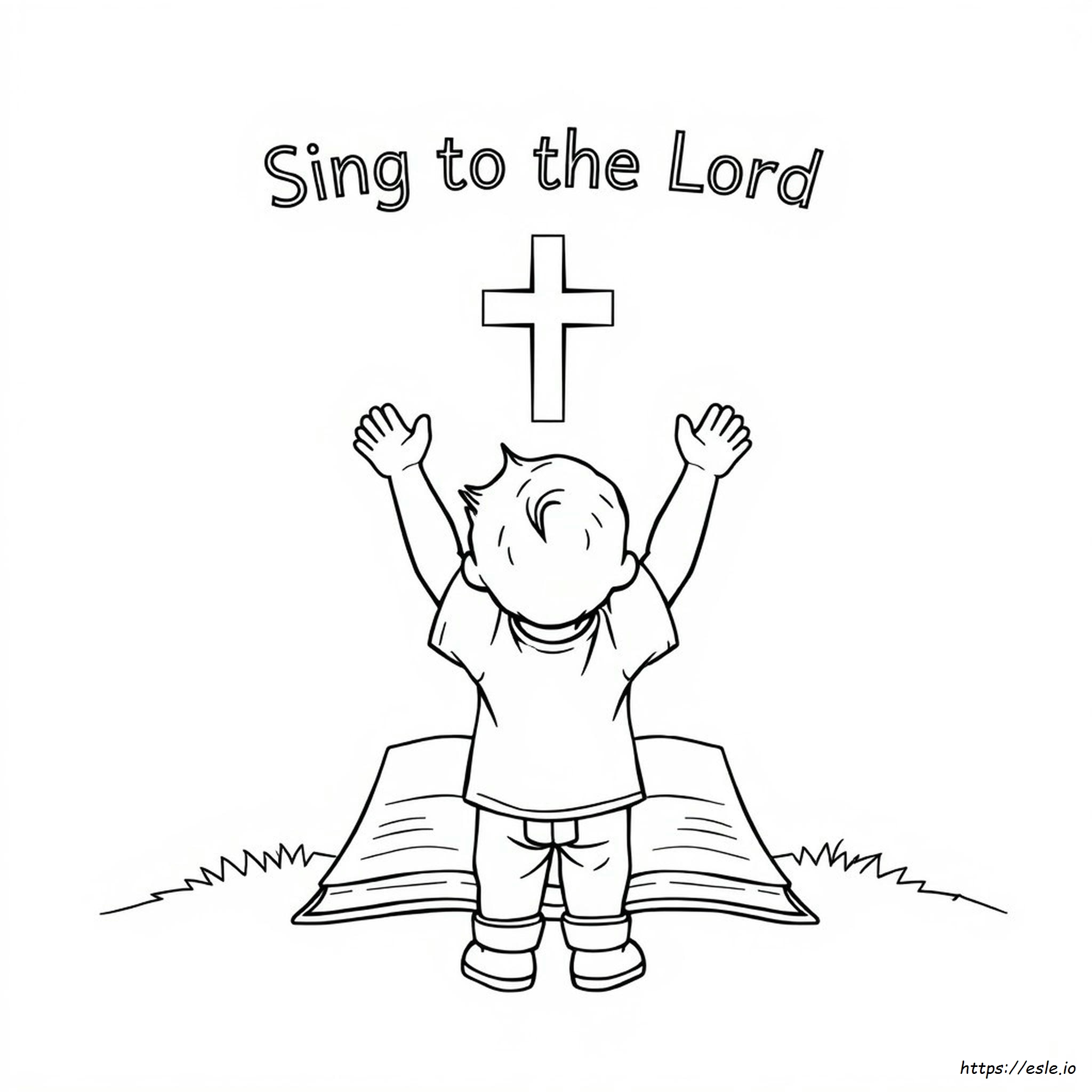 Canta Al Señor: Página Para Colorear