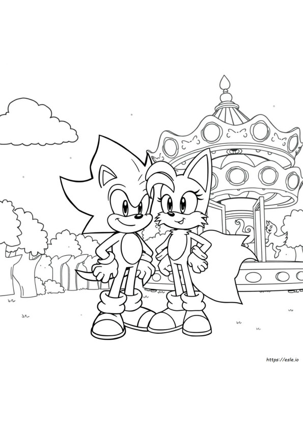 Gambar Mewarnai Shin Sonic Dapat Dicetak
