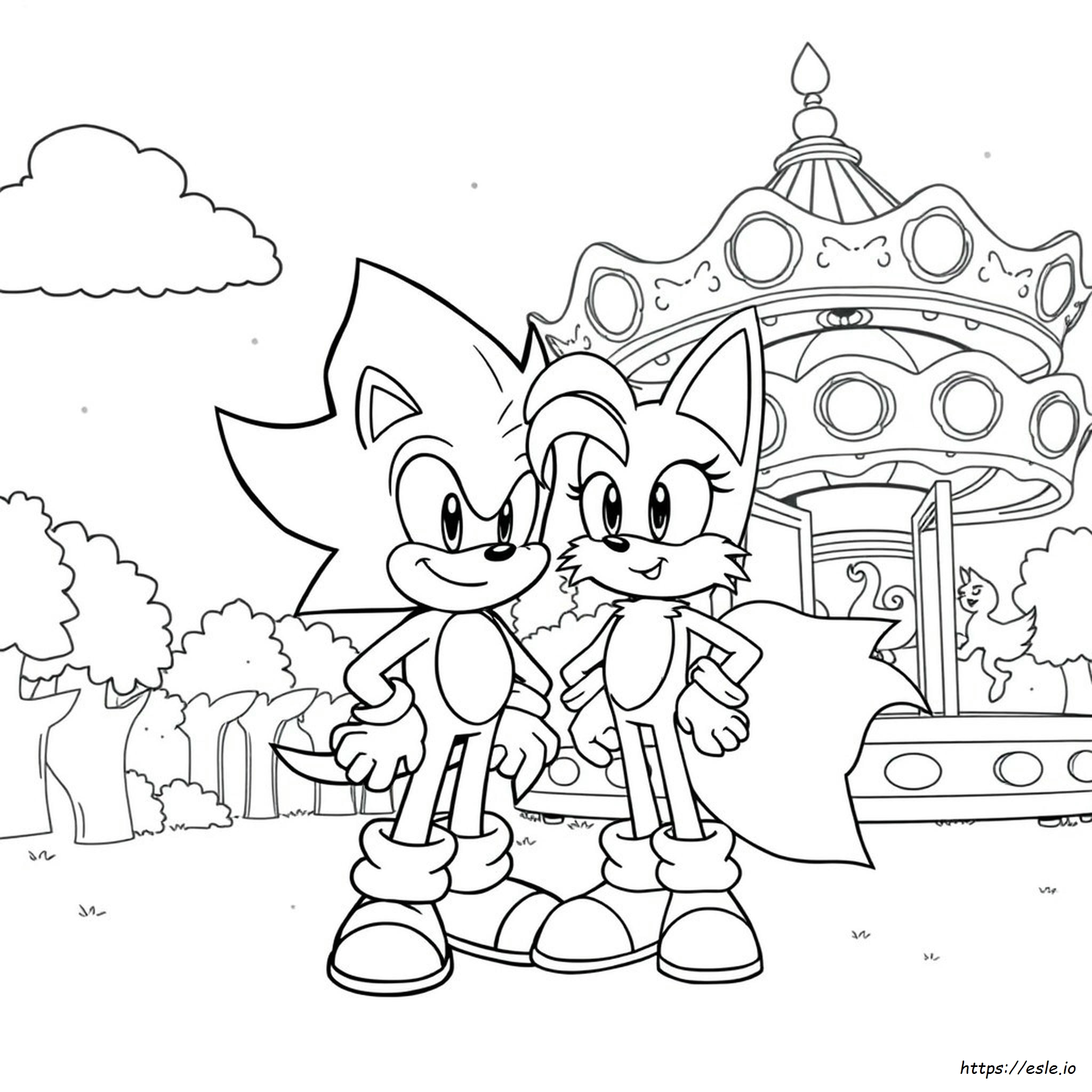 Páginas Para Colorear De Shin Sonic Para Imprimir
