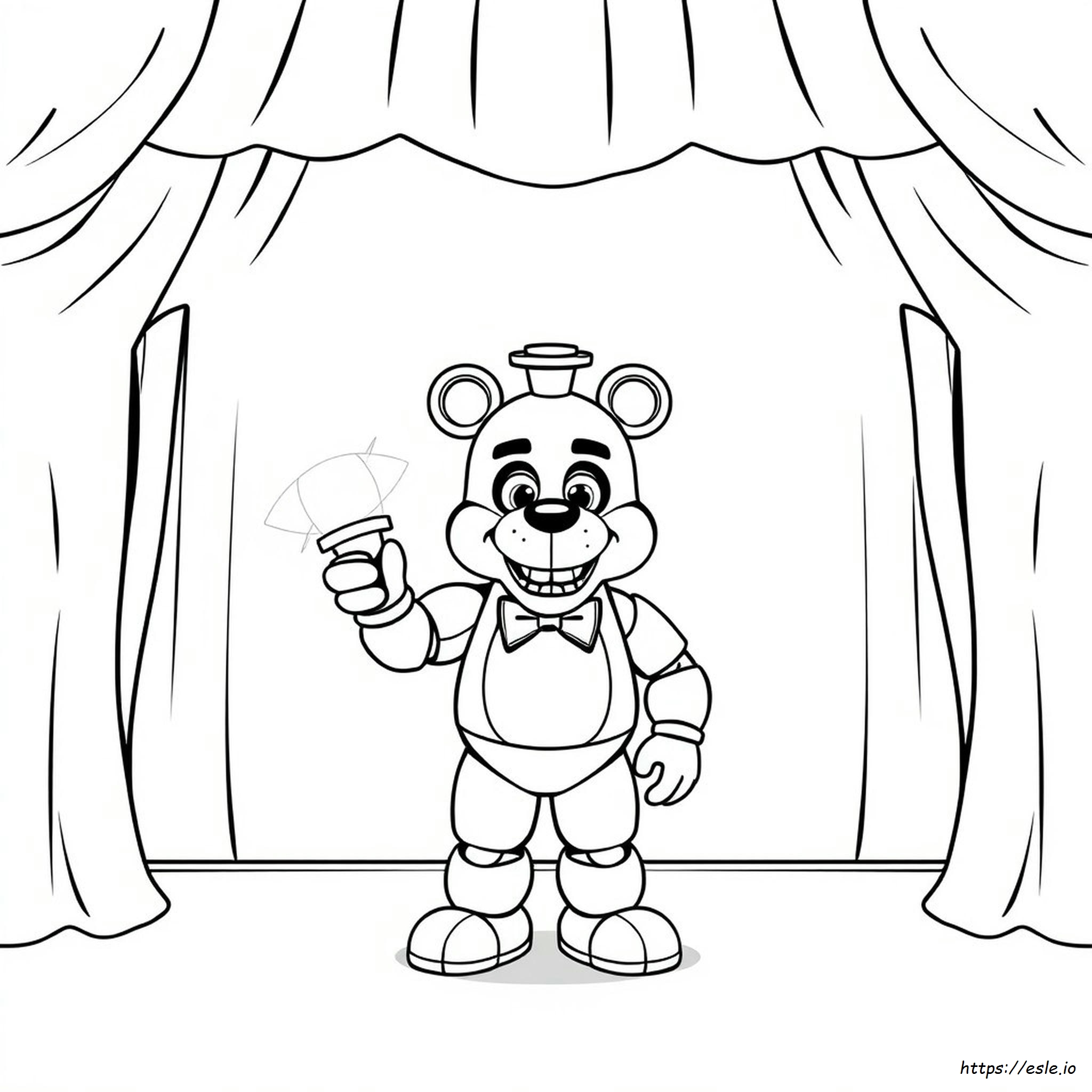 Golden Freddy Da Colorare
