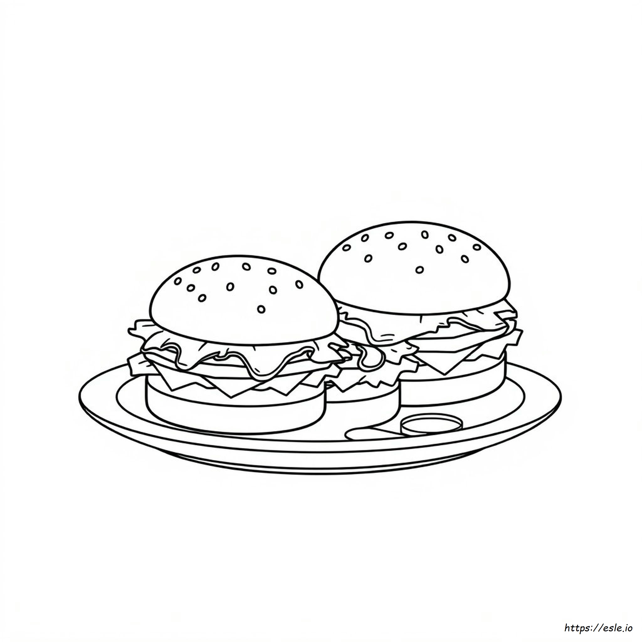 Images De Coloriage De Burger