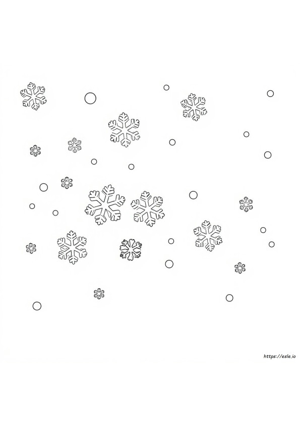 Schneeflocken Ausmalbilder