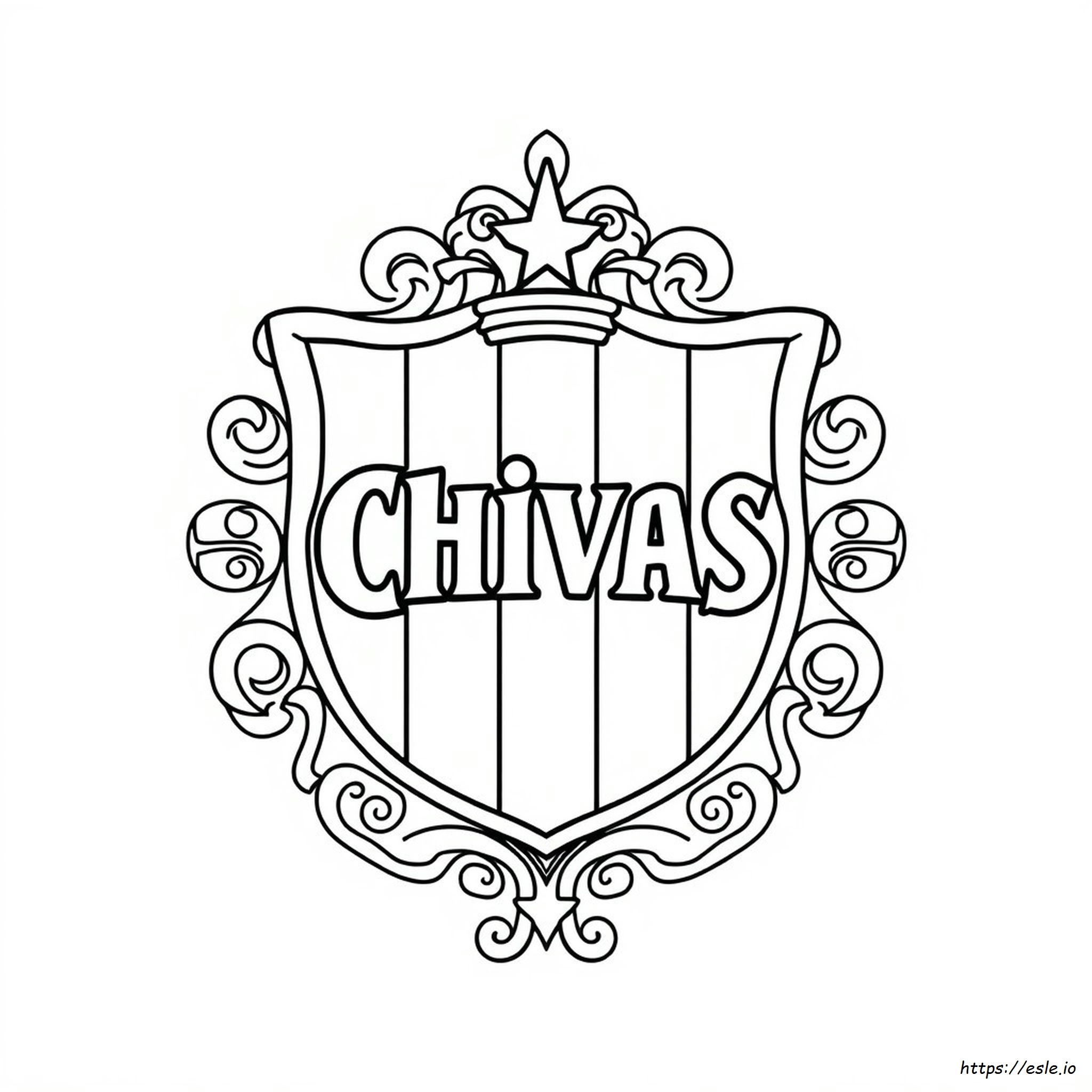 Logo De Chivas Para Colorear
