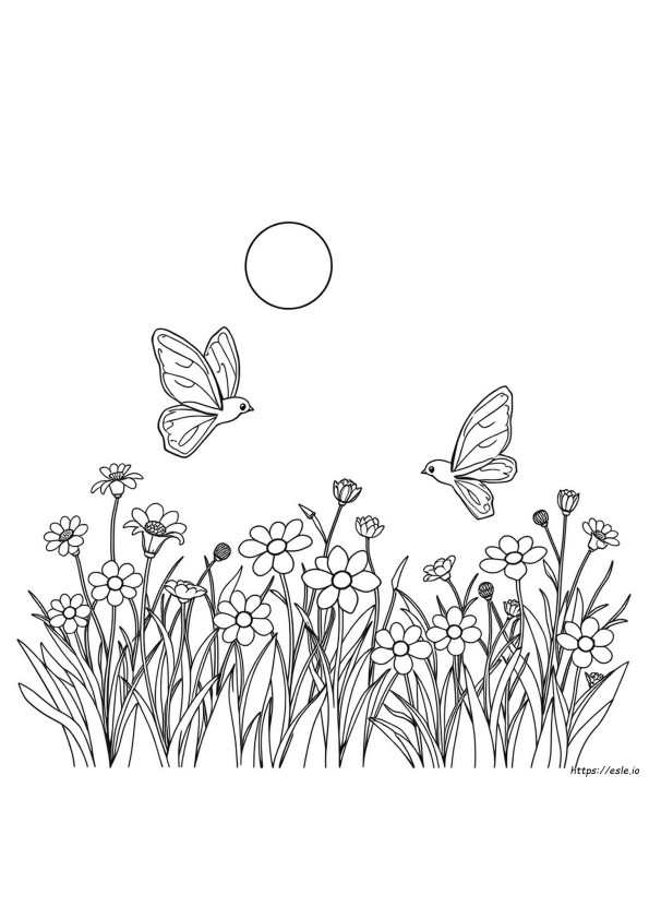 Gambar Mewarnai Papillon