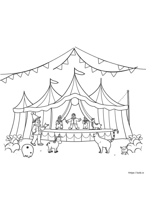 Circus Kleurplaten