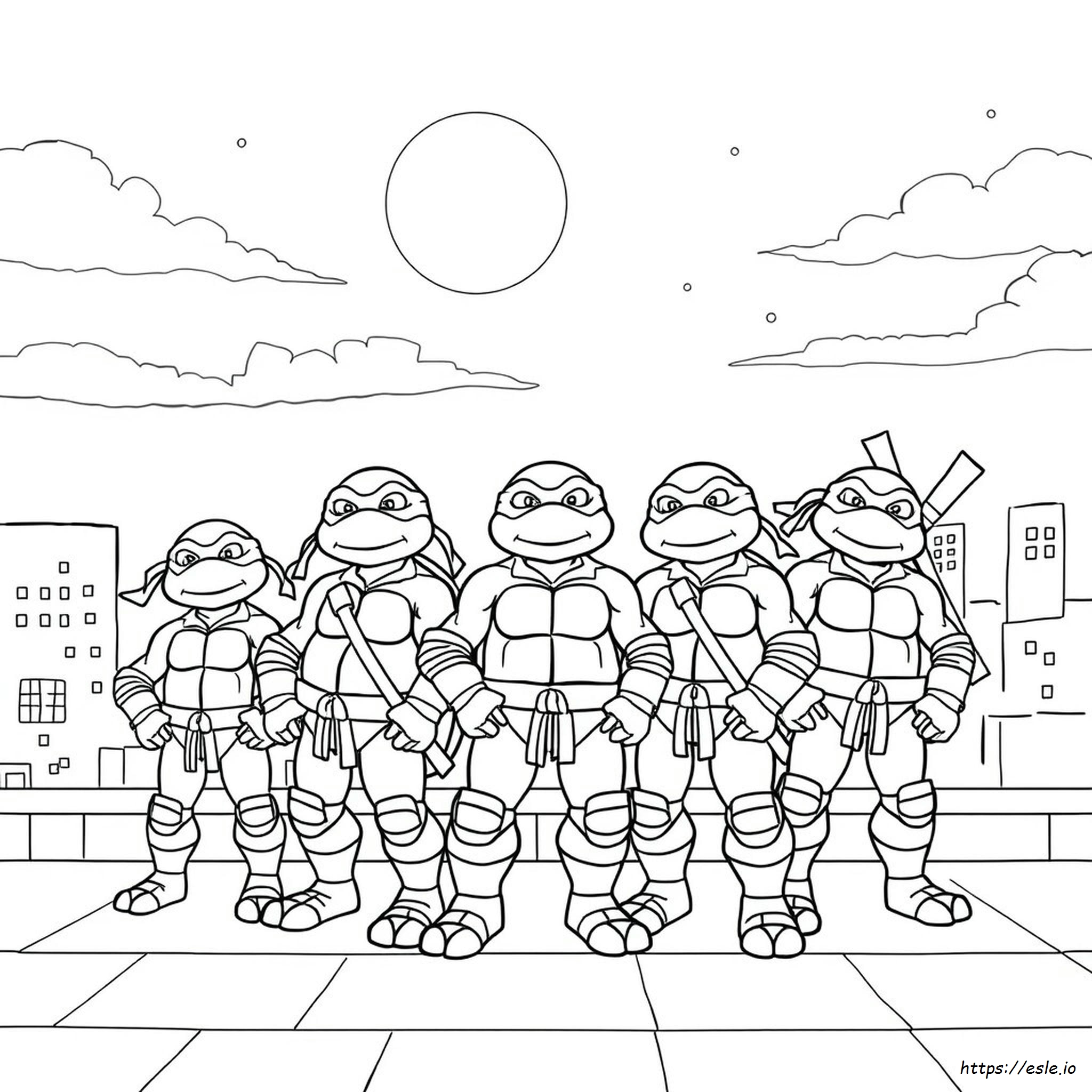 Teenage Mutant Ninja Turtles Ausmalbilder Zum Ausdrucken