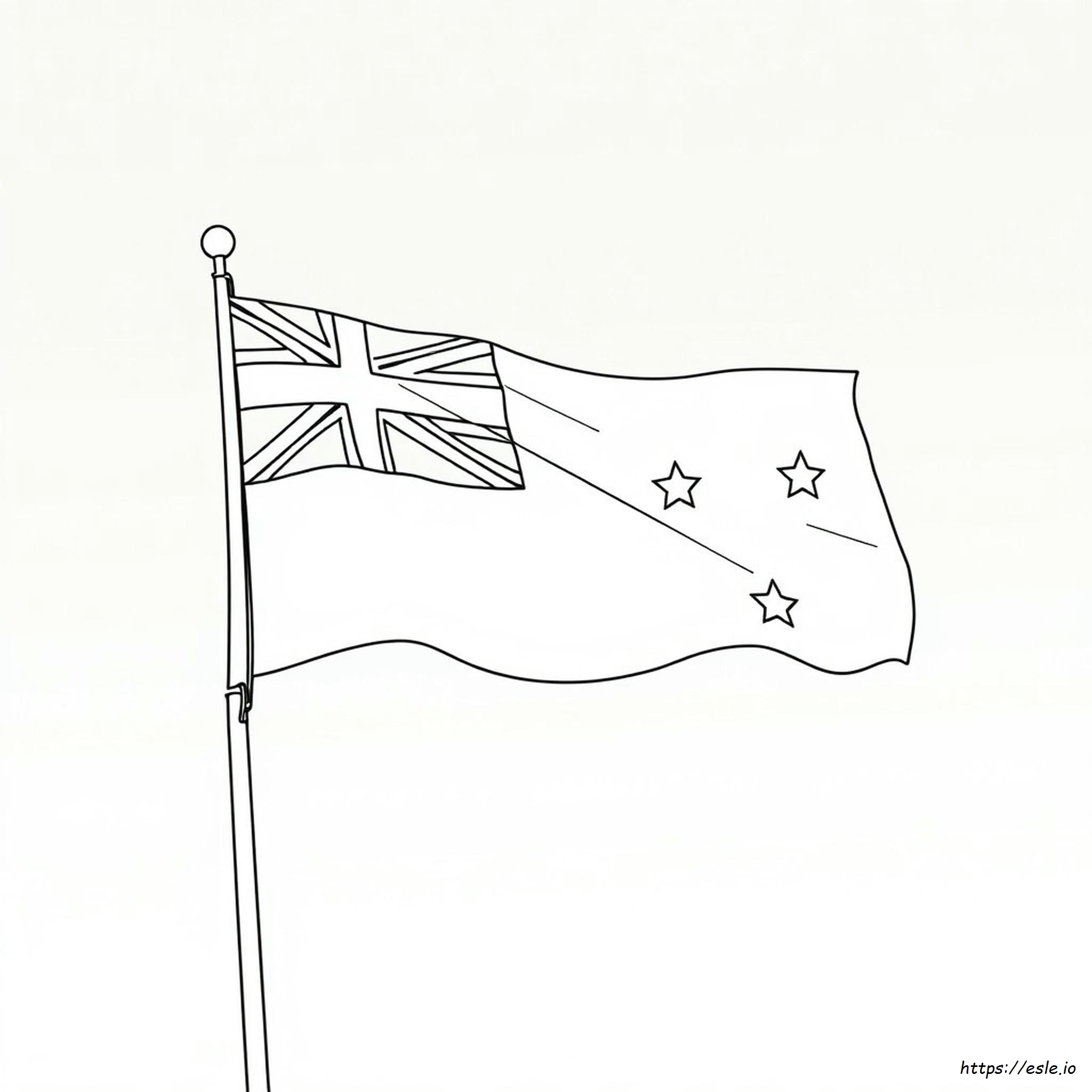 Bandera De Australia Para Colorear