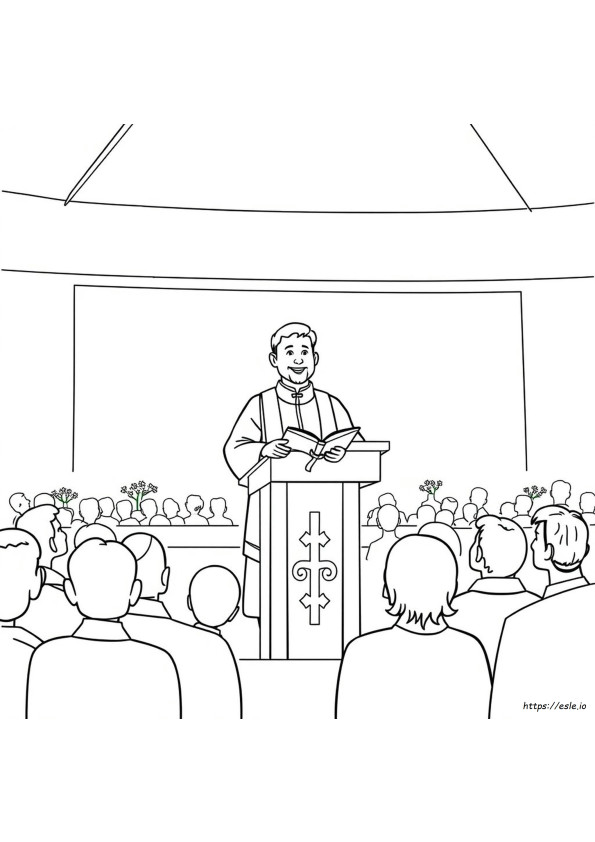 Lembar Mewarnai Hari Apresiasi Pastor