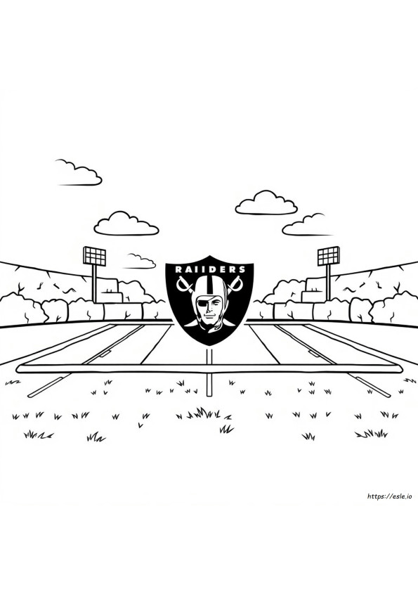 Logo Oakland Raiders Untuk Mewarnai