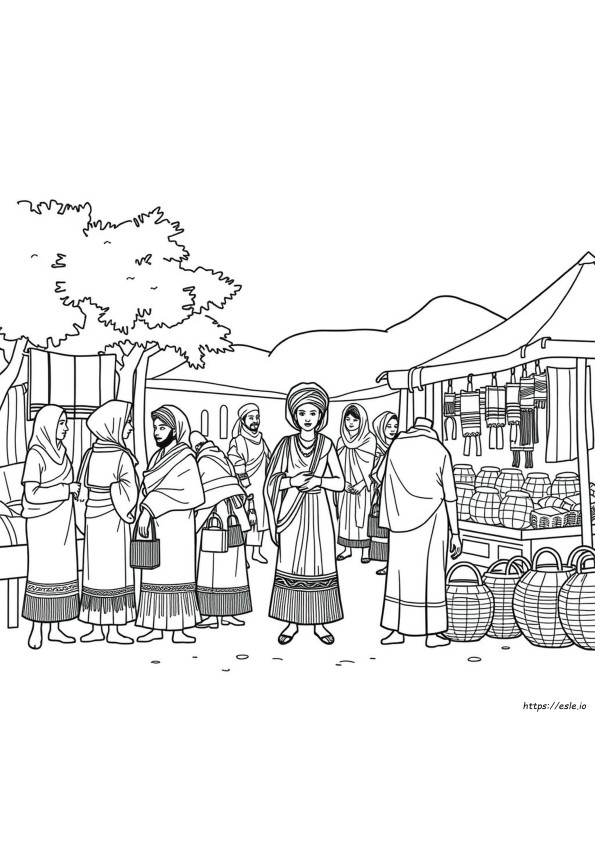 Gambar Mewarnai Etiopia