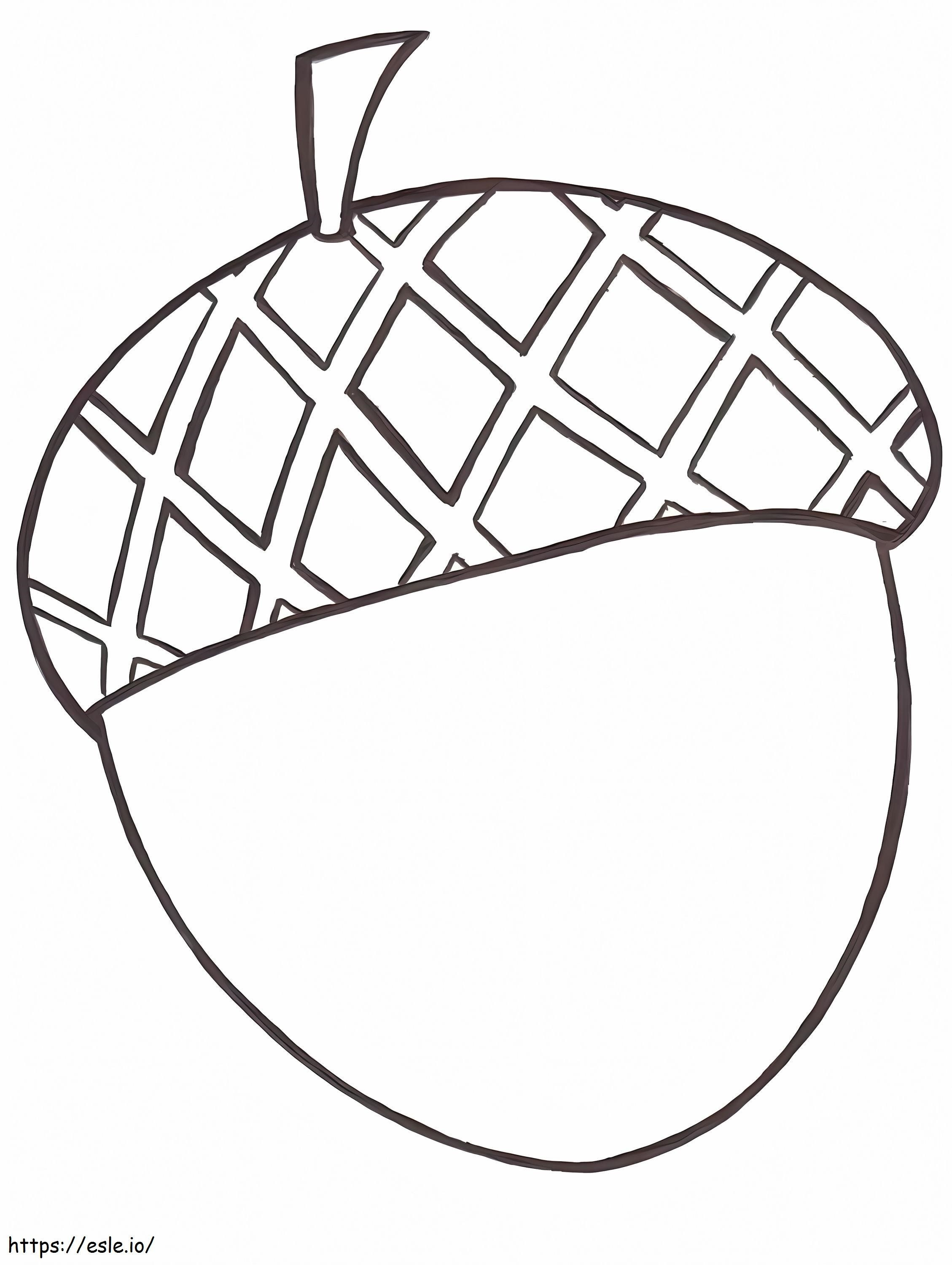 Basic Acorn coloring page