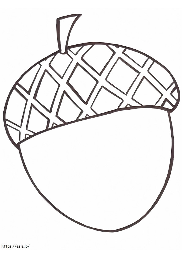 Basic Acorn coloring page