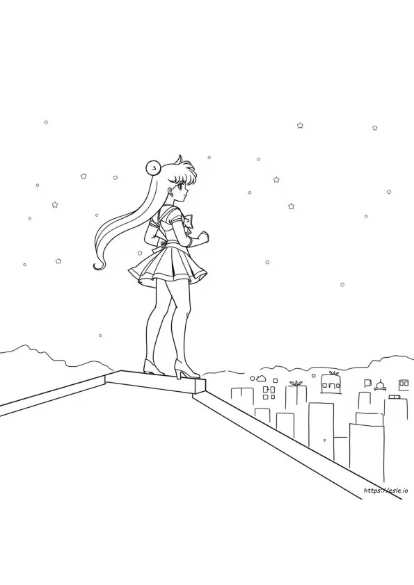 Sailor Moon Dapat Dicetak Gratis Gambar Mewarnai