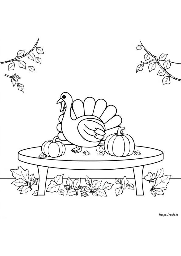 Gambar Mewarnai Angka Gratis Hari Thanksgiving Dapat Dicetak Gratis