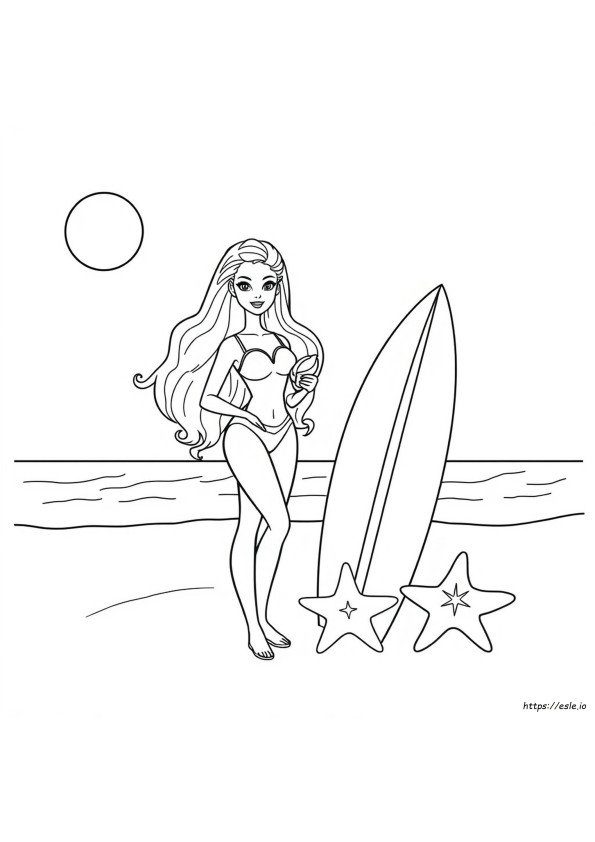 Barbie Gambar Mewarnai Pdf
