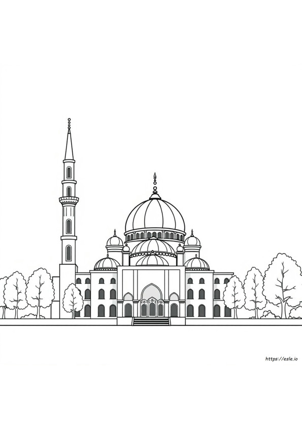 Mewarnai Gambar Masjid