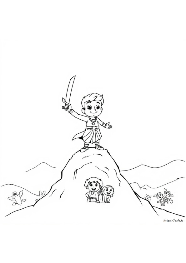 Chhota Bheem Untuk Mewarnai