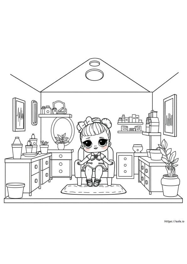 Lol Rumah Boneka Gambar Mewarnai