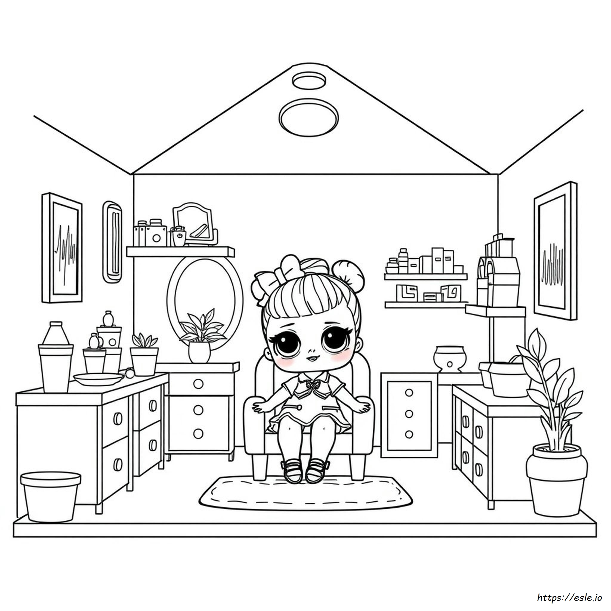 Lol Doll House Coloring Pages