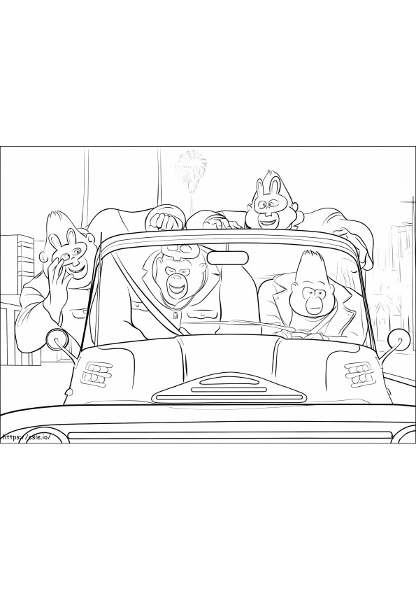 Free Sing Movie coloring page