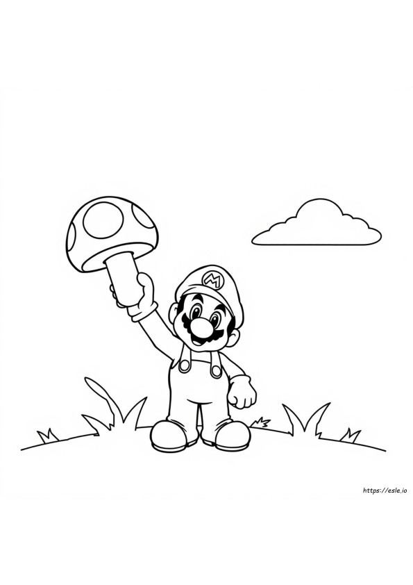 Mario Jamur Mewarnai