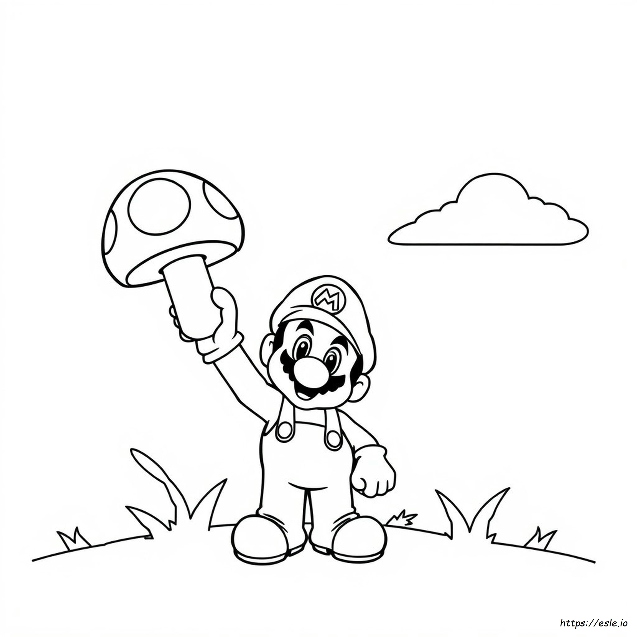 Fungo Di Mario Da Colorare