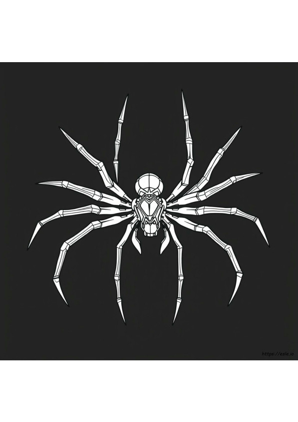 Halaman Mewarnai Iron Spider