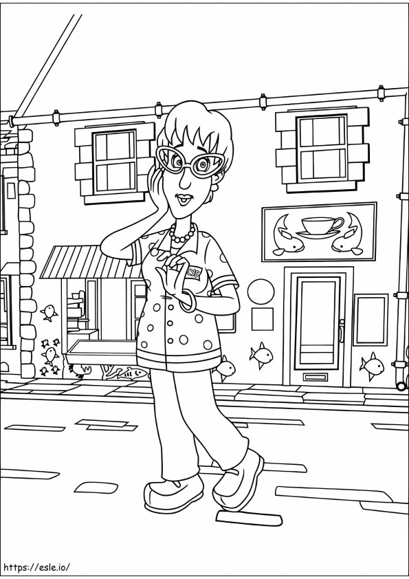 Dylis Price Basic In Fireman Sam coloring page