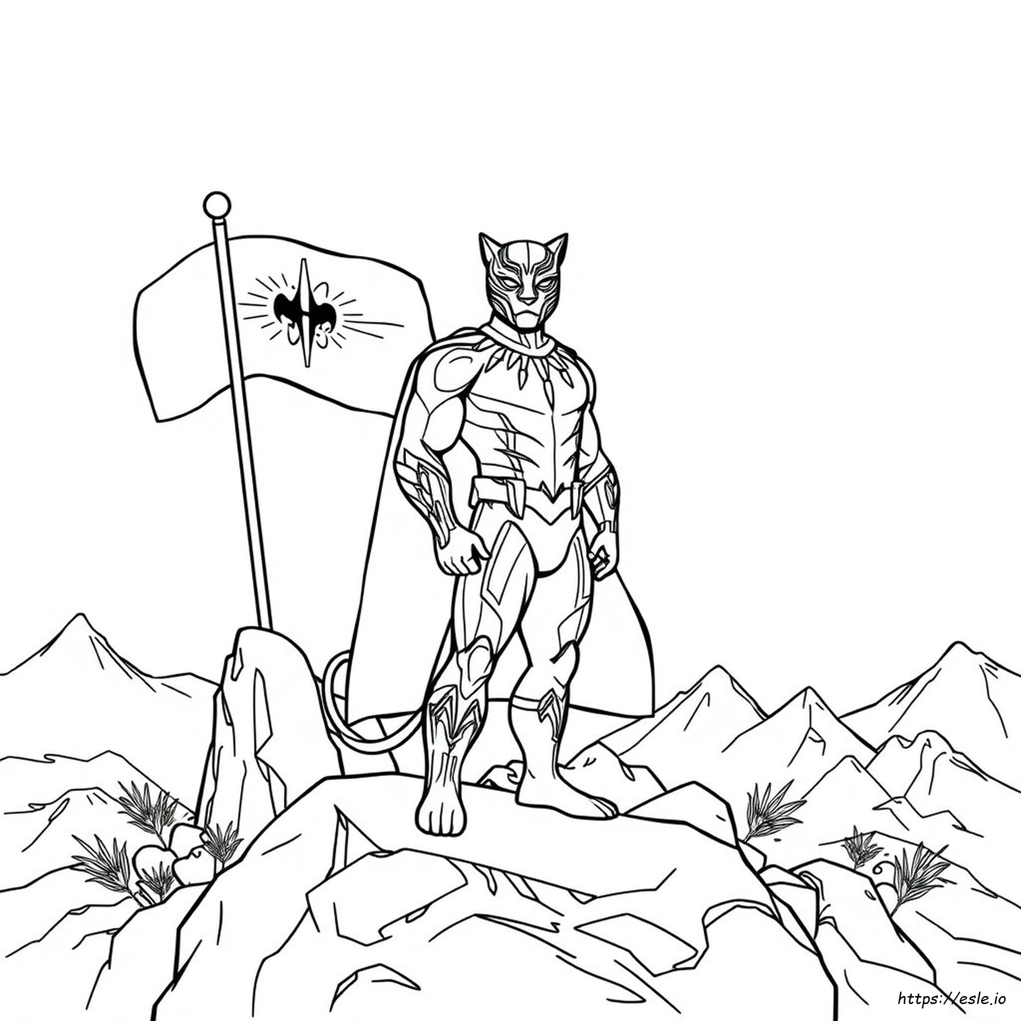 Black Panther Marvel Coloring Pages